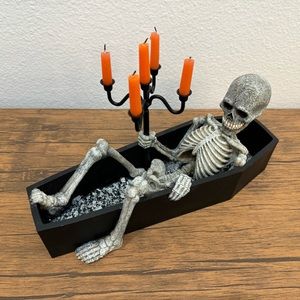 Skeleton Candelabra Centerpiece Halloween Decor